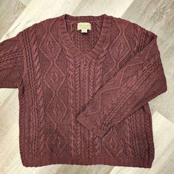 Abercrombie & Fitch women's oversized  Knit Sweater size M Ramie and Cotton blen - Picture 2 of 7